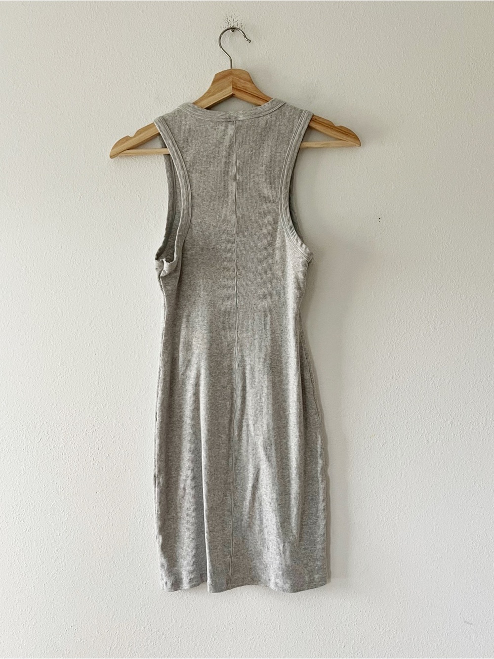 SKIMS | Cotton Ribbed Mini Tank Dress in Grey | L - Picture 3 of 4